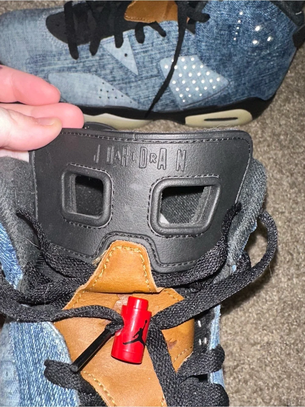 Air Jordan 6 Washed Denim Sneakers- Used 2019 Discontinued